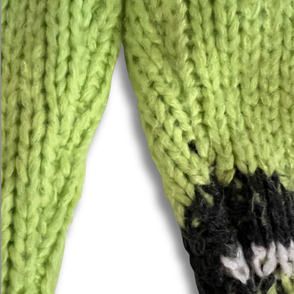 John + Jenn Anthropologie Neon Fair Isle Knit Sweater Pullover Chunky Y2K Retro - Picture 5 of 5